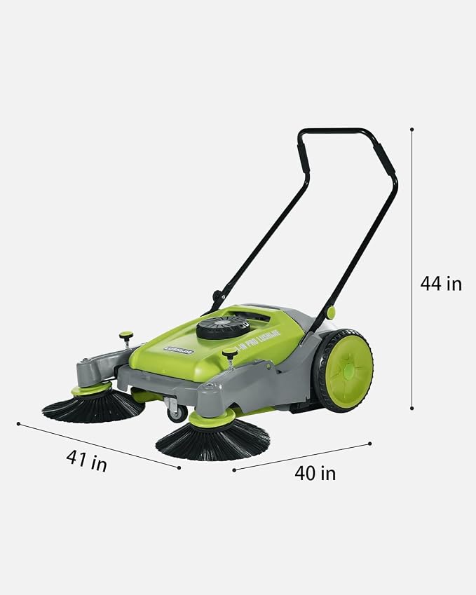 41" Industrial Walk-Behind Hand Push Floor Sweeper | Commercial 55L Large - Image 8