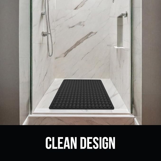 GORILLA GRIP Patented Square Shower Stall Mat, Small Bathtub Floor Mats - Image 8