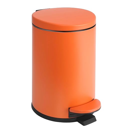 TIPGO Small Trash Can with Lid Soft Close, 4.5 Liters / 1.2 Gallon Bathroom by TIPGO