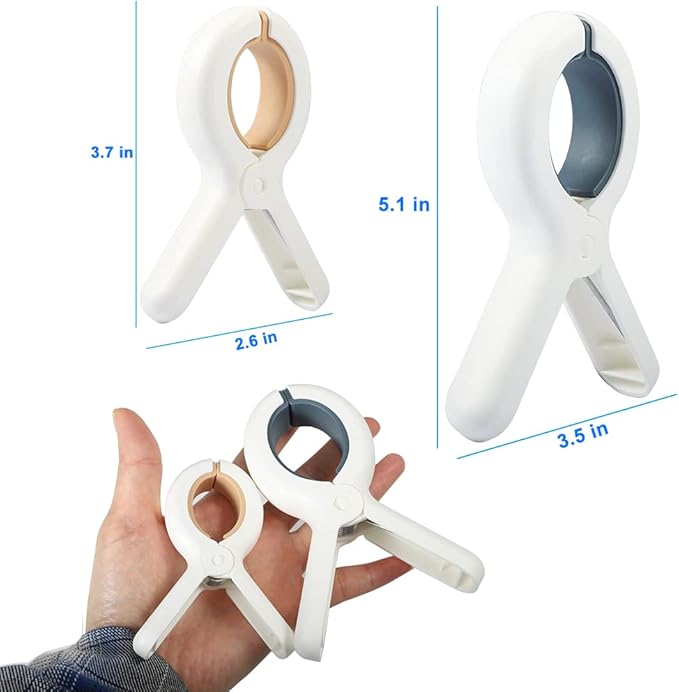 Beach Towel Clip, Quilt Drying Clip, Plastic Clothespins, Strong Grip Holder to - Image 2