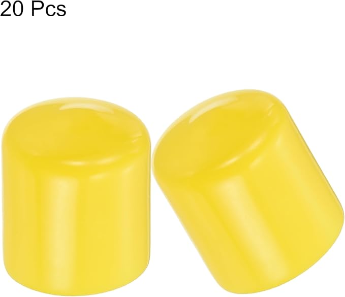 uxcell 20pcs Rubber End Caps 29mm ID Vinyl PVC Round Tube Bolt Cap Cover Screw - Image 2