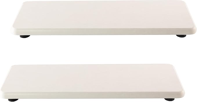 2 Pcs Water Absorbing Stone Trays, Kitchen/Bathroom Sink Soap Dish, Diatomite by NiuYichee