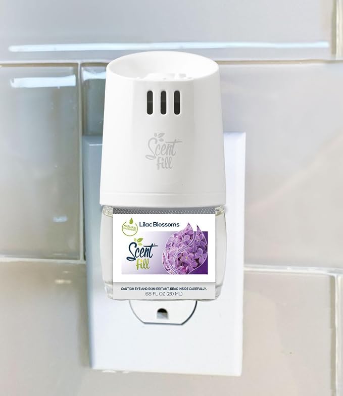 Scent Fill Lilac Blossoms Plug in Air Freshener, 4 Scented Oil Refills - Image 2