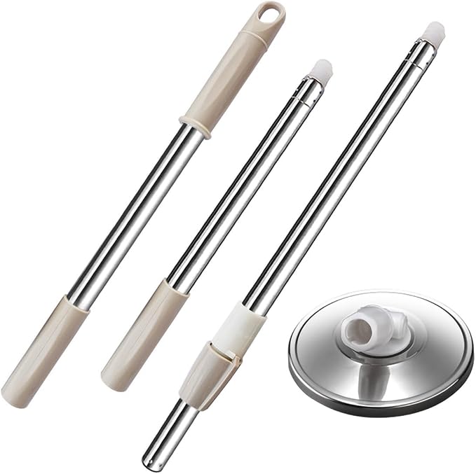 Extended Spin Mop Replacement Mop Handle, Upgraded 60-inch 360 Degrees Rotating by Midremer