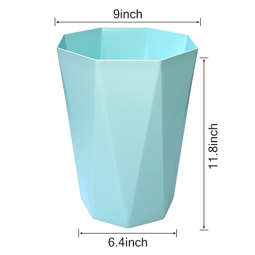 6pcs Trash Can Wastebasket Plastic 2.6 Gallon Garbage Can Container Rubbish - Image 3