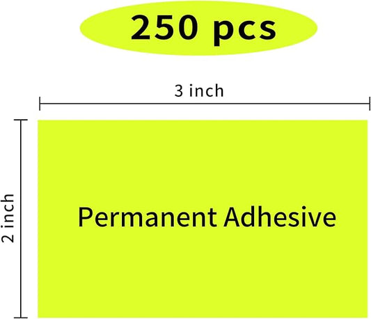 STARLIBOO Neon Colored Labels Stickers 3 x 2 Inch, Rectangle Moving Labels - Image 2