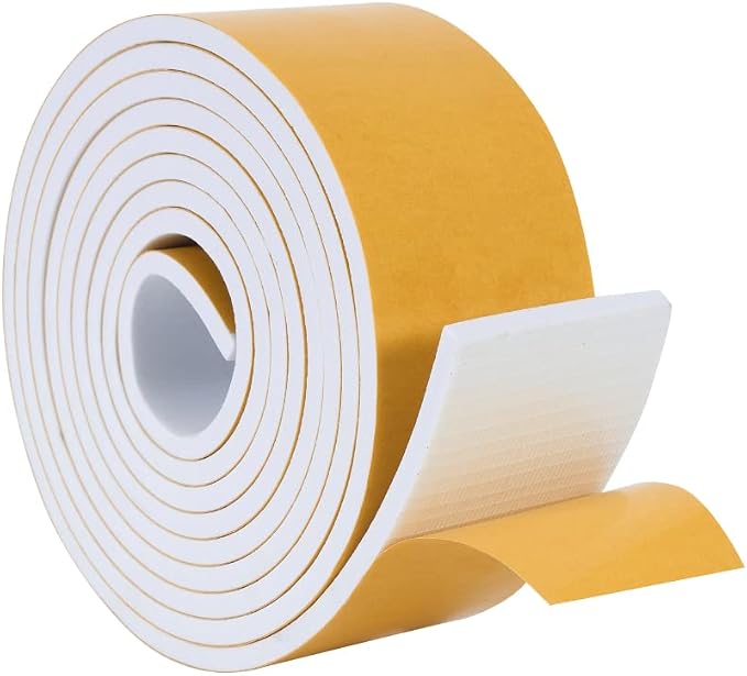 High Density Foam Weather Stripping Door Seal Strip Insulation Tape Roll by DualplexTalvania