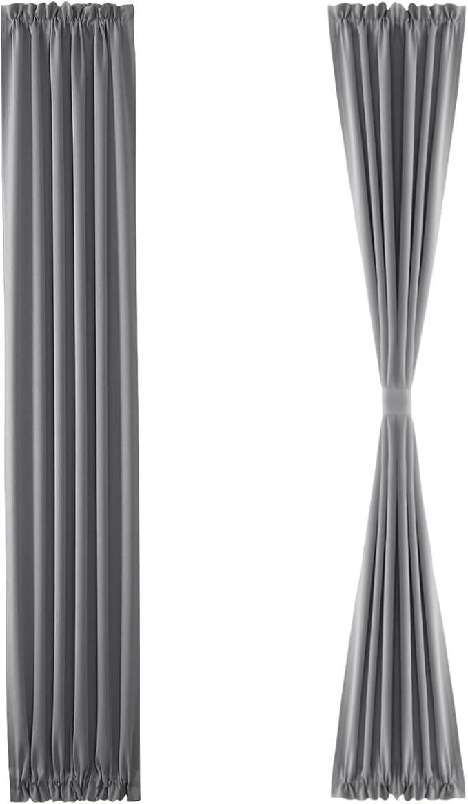 DWCN French Door Curtains – Rod Pocket Thermal Blackout Curtain - Image 7