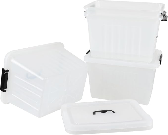 Zopnny 25 Quart Clear Storage Bin - Image 6