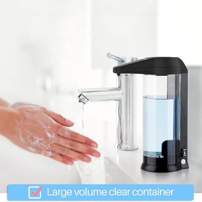 Secura 17oz Automatic Liquid Soap Dispenser, Touchless Battery Operated Hand - Image 2