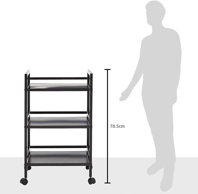 Amazon Basics 3-Tier Metal Rolling Cart - Image 7