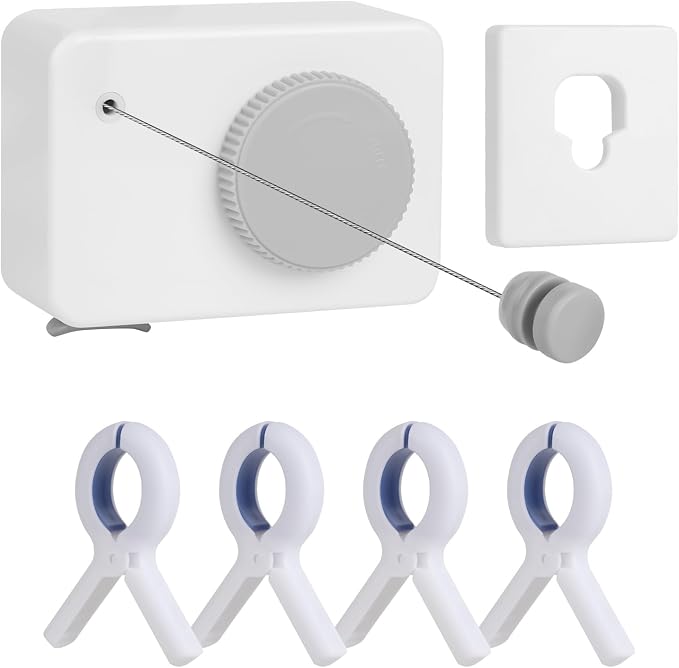 Retractable Clothesline Indoor/Outdoor, Anti-Sag by Unknown