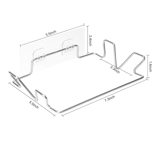 2 Pcs Stainless Steel Trash Bag Holder - Image 3