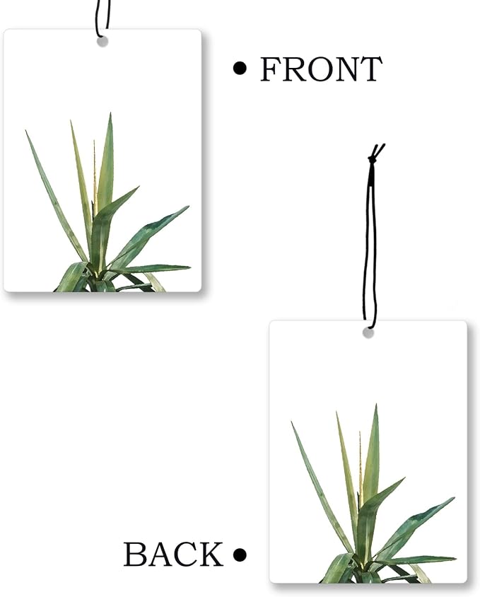 Tropical Leafy Botanical Car Air Freshener 4 Pcs, Rustic Scented Car - Image 7