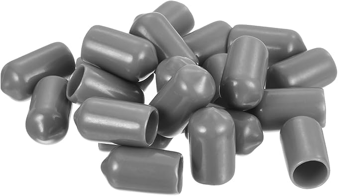 uxcell 20pcs Rubber End Caps Protective Caps 8.5mm ID Vinyl PVC Round Tube Bolt - Image 4