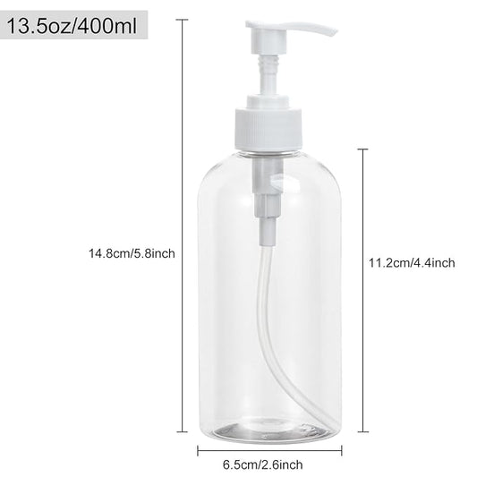 Yebeauty Soap Dispenser, 4 Pack 13.5oz/400ml Empty Refillable Pump Bottle - Image 2