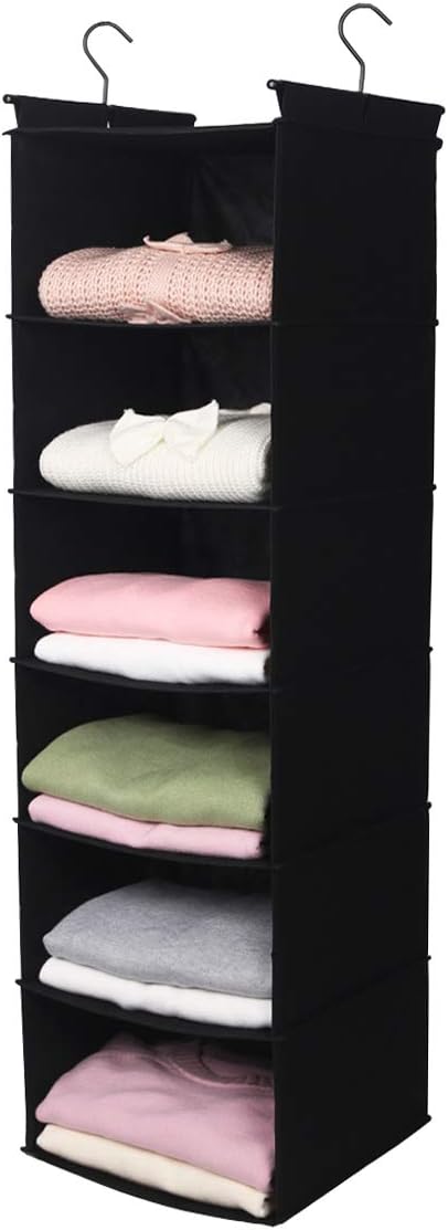 MAX Houser 6 Tier Shelf Hanging Closet Organizer, Closet Hanging Shelf - Image 6