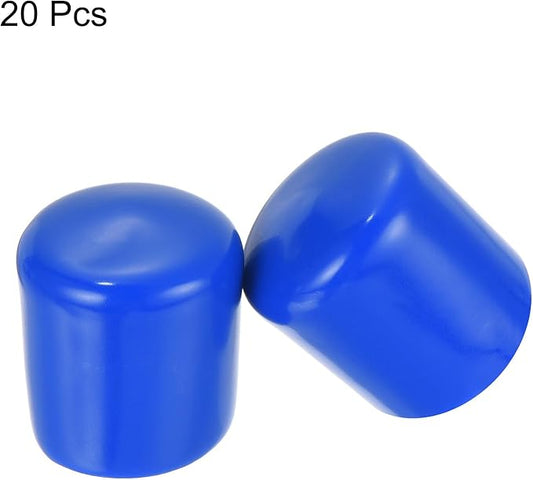 uxcell 20pcs Rubber End Caps 24mm ID Vinyl Round Tube Bolt Cap Cover Screw - Image 2