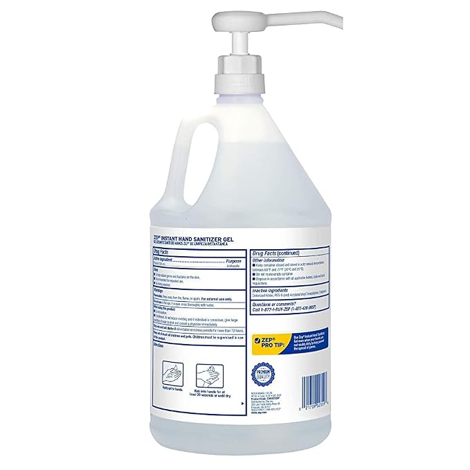 Zep Instant Hand Sanitizer Gel 70% Alcohol - Image 8