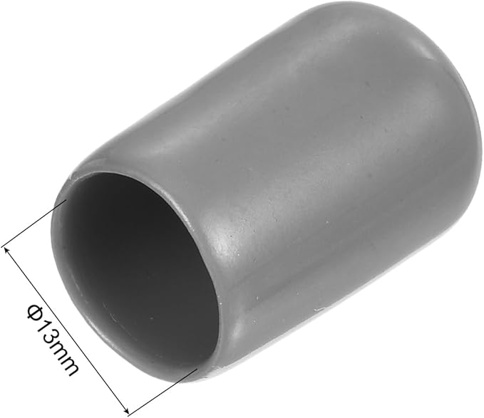 uxcell 20pcs Rubber End Caps Protective Caps 13mm ID Vinyl PVC Round Tube Bolt - Image 3