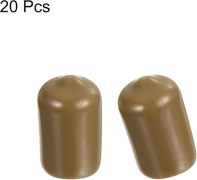 uxcell 20pcs Rubber End Caps 12.5mm ID Vinyl PVC Round Tube Bolt Cap Cover - Image 2