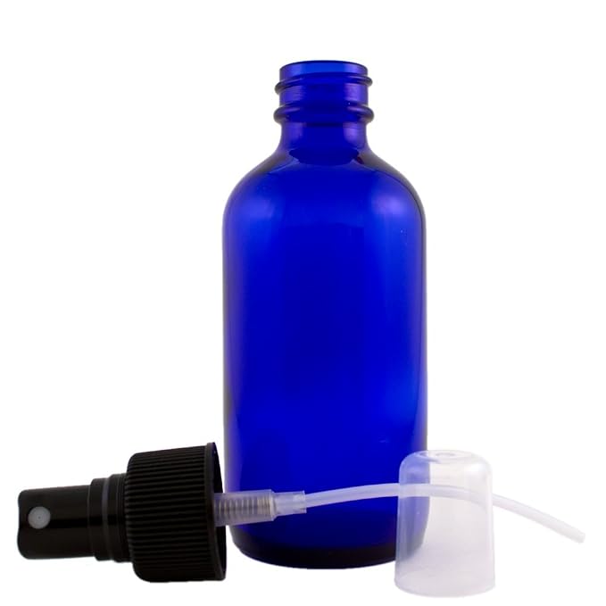 4 fl oz Cobalt Blue Glass Bottle - Image 2