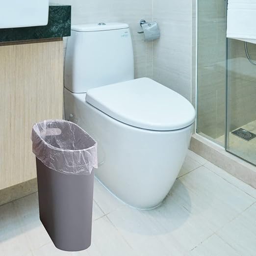 Small Trash Can Plastic Bathroom Wastebasket 3.2 Gallon Slim Garbage Container - Image 7