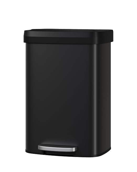 Garvee 13 Gallon / 50 Liter Metal Trash Can by Garvee