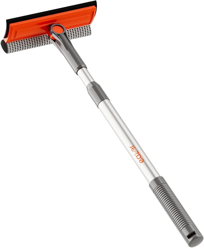 eazer Professional Window Squeegee, 2-in-1 Rotatable Squeegee by Eazer