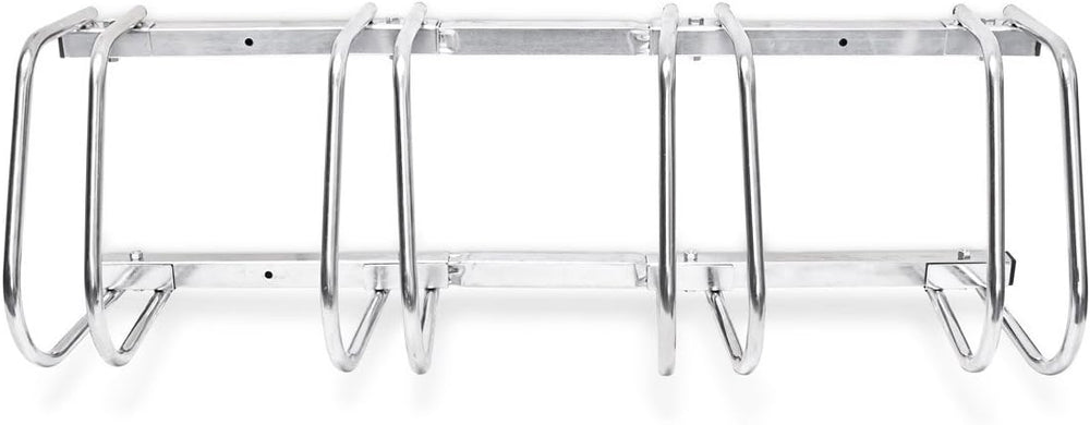 Relaxdays Bike Stand for 4 Bikes, Floor and Wall Mount, 26 x 100 x 32 cm, Out...