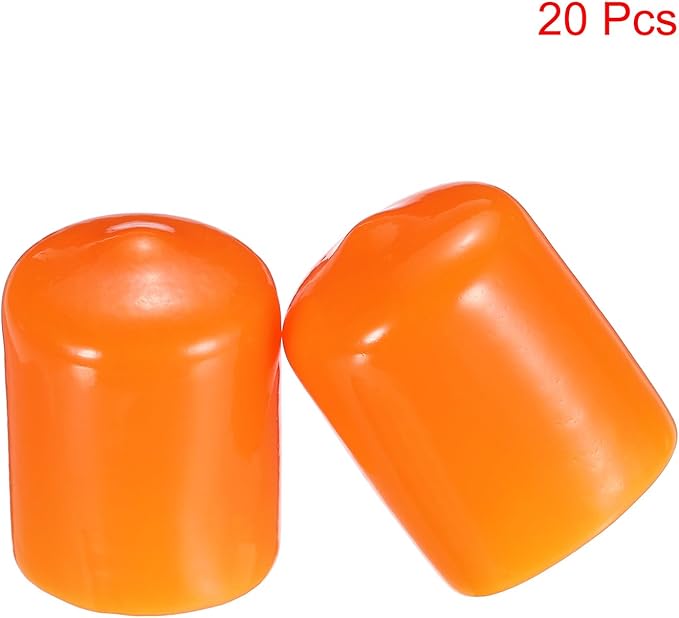 uxcell 20pcs Rubber End Caps 16mm ID Vinyl PVC Round Tube Bolt Cap Cover Screw - Image 2