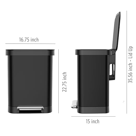 Glad Stainless Steel Step Trash Can, Series 2 - Image 9
