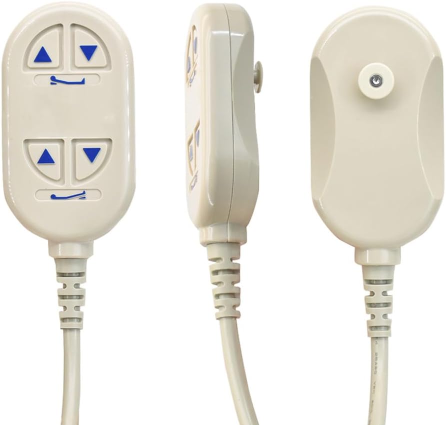 1115288 Bed Remote Controller for Invacare 5310IVC Semi Electric Homecare Bed, Replacement for Invacare 5310IVC Full Electric Homecare, Inclusion 6 Way 10-Pin Phone Style Connector, 2 Years Warranty