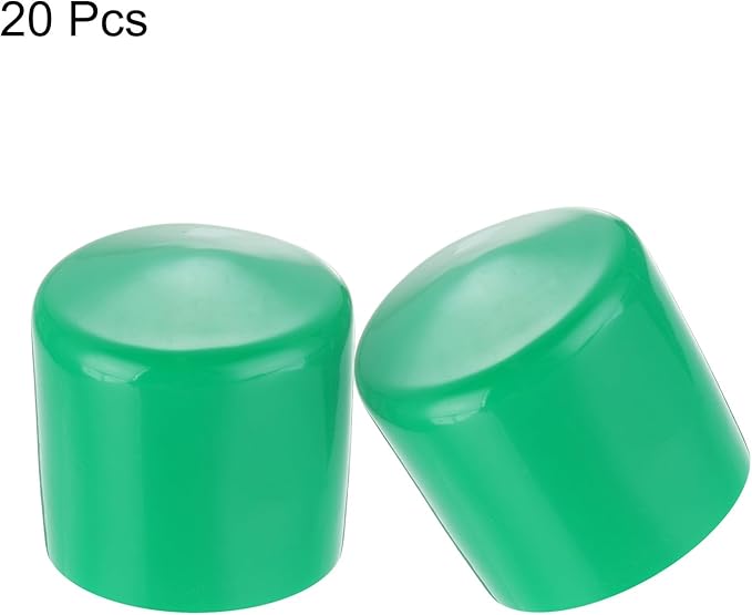 uxcell 20pcs Rubber End Caps 48mm ID Vinyl PVC Round Tube Bolt Cap Cover Screw - Image 2