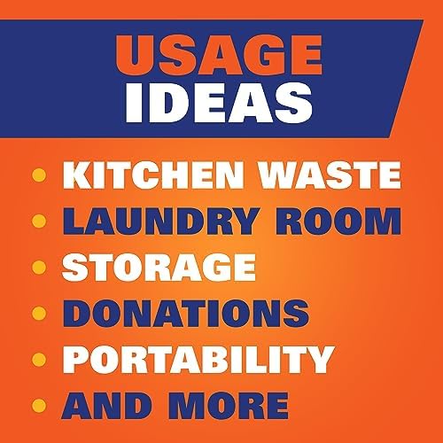 Hefty Ultra Strong 13 Gal Kitchen Trash Bags, Fabuloso Lavender, 80ct | 13G Tall White Trash Bags with Drawstrings for Kitchen and Home Use, Resists Leaks, Punctures, Rips, Continuous Odor Control
