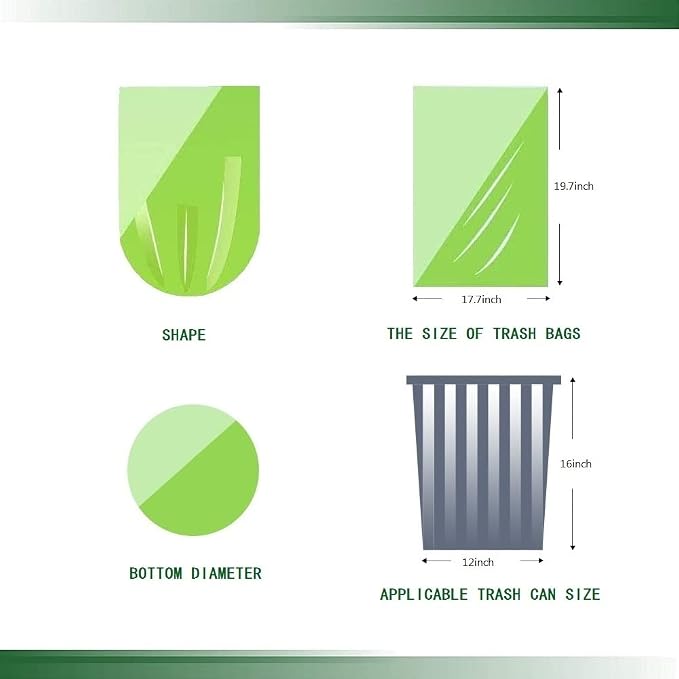 Small Trash Bags, Biodegradable 2.6 Gallon Extra Thick Garbage Bags, Recycling - Image 5