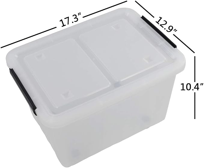 30 L Clear Plastic Storage Box - Image 2