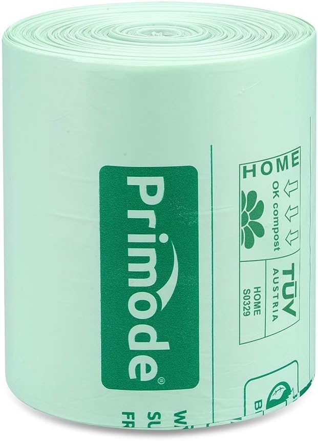 Primode 100% Compostable Bags, 4 Gallon Food Scraps Yard Waste Bags, Extra - Image 7