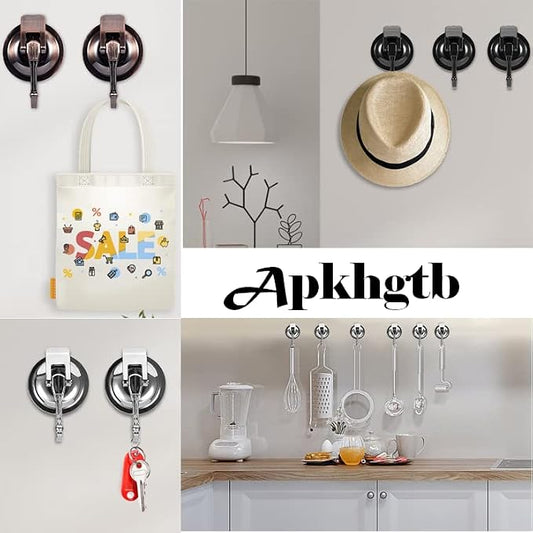 Suction Cup Hooks for Shower, Glass Door, Tile – Loofah, Bath Robe Hook Holder - Image 2