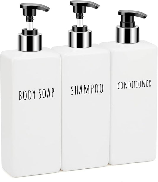 Segbeauty Square Soap Dispenser Refillable, 500ml Empty Reusable Modern by Segbeauty
