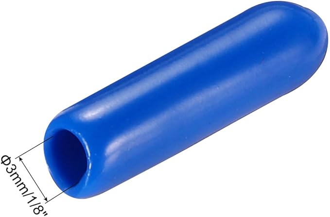 uxcell 20pcs Rubber End Caps 3mm ID Vinyl PVC Round Tube Bolt Cap Cover Screw - Image 3