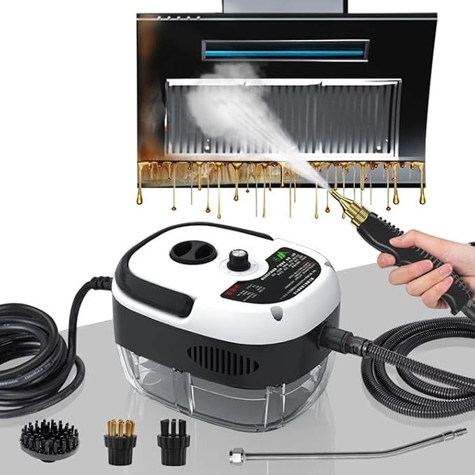 Steam Cleaner, 2500W High Handheld Steam Cleaner, 1L Portable Car Steam Cleaner by Hombasing