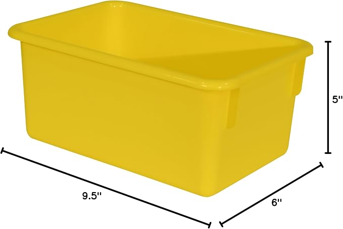 Wood Designs Cubby Storage Bin, Heavy Duty Plastic Containers - Image 7