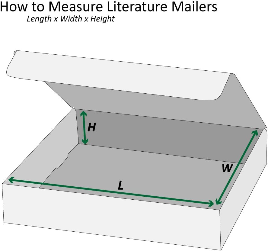 Boxes Fast BFM1293 Corrugated Cardboard Literature Mailers, 12 1/8 x 9 1/4 x ...