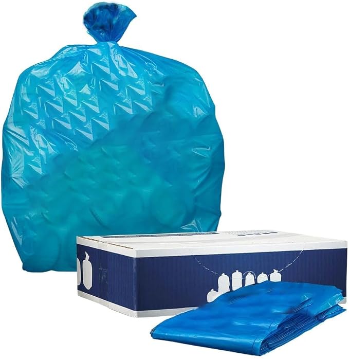 Plasticplace 64-65 Gallon Recycling Trash Bags - Image 3