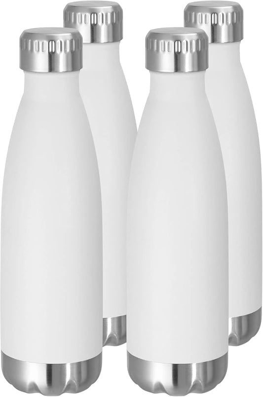 VEGOND 17oz Stainless Steel Water Bottles Bulk, Reusable Metal Sports Bottle by VEGOND