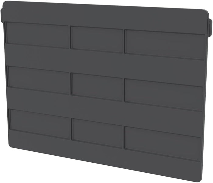 Akro-Mils 41270 Plastic Width Dividers for AkroBins Stackable Storage Bins Model 30270, Custom Storage Inserts for Tools, Crafts & Supplies, 6-Pack, Black