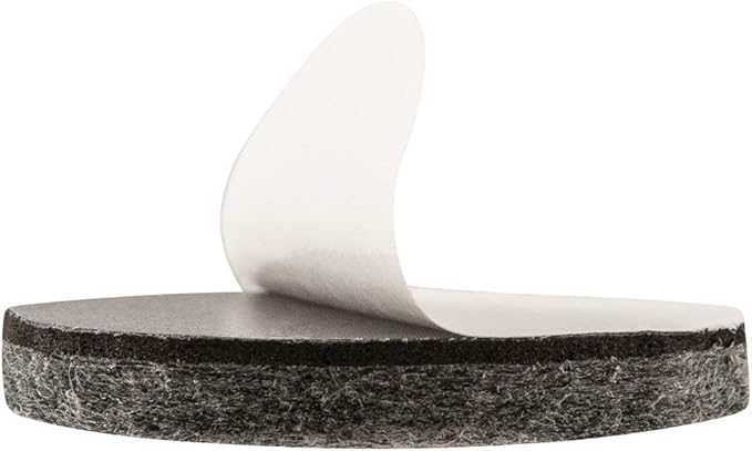 SoftTouch 1 1/2" Round Heavy Duty Felt Furniture Pads - Image 3