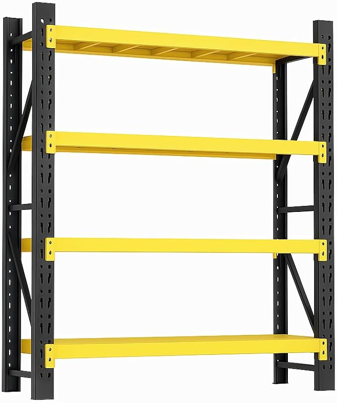 Storage Shelves Heavy Duty, Metal Garage Shelving Units, 4 Tier Storage Rack