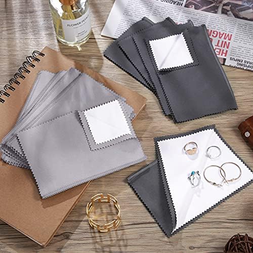 Breling 30 Pcs Silver Jewelry Polishing Cloths 6 x 8 inches Jewelry Cleaning - Image 7